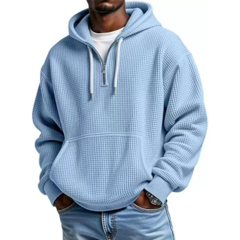 ⏰️LIMITED-TIME 50% OFF! ✨Men's Knit Quarter-Zip Hoodie Sweatshirt