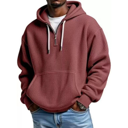 ⏰️LIMITED-TIME 50% OFF! ✨Men's Knit Quarter-Zip Hoodie Sweatshirt