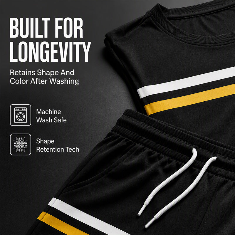 Men's Casual Short Sleeve T-Shirt and Shorts Set