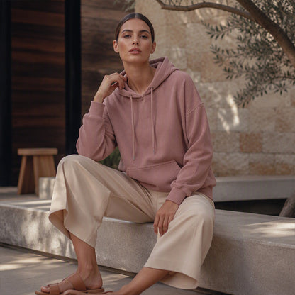 🍂Women's Corduroy Hooded Sweatshirt with Pockets – Cozy Texture Meets Effortless Autumn Style