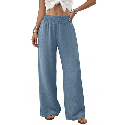 ✨New Arrival🍂Women's Elegant Flowy Palazzo Pants – High-Waisted Comfort & Effortless Style