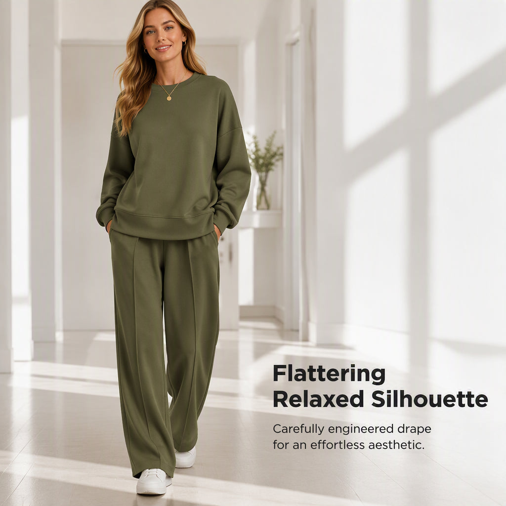 🍁New Fall Collection-Women's Two-Piece Long Sleeve Casual Sweatsuit Set