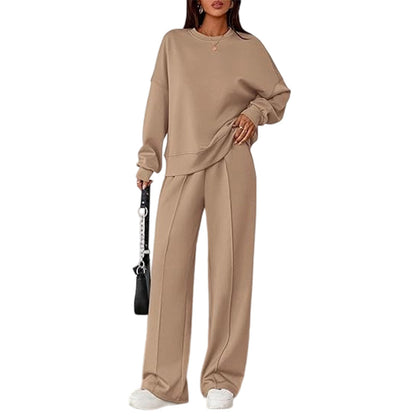 🍁New Fall Collection-Women's Two-Piece Long Sleeve Casual Sweatsuit Set