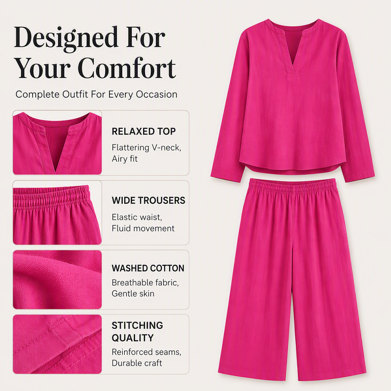 👖 LIMITED-TIME 50% OFF! ✨ Women's Lightweight Breathable 2-Piece Set