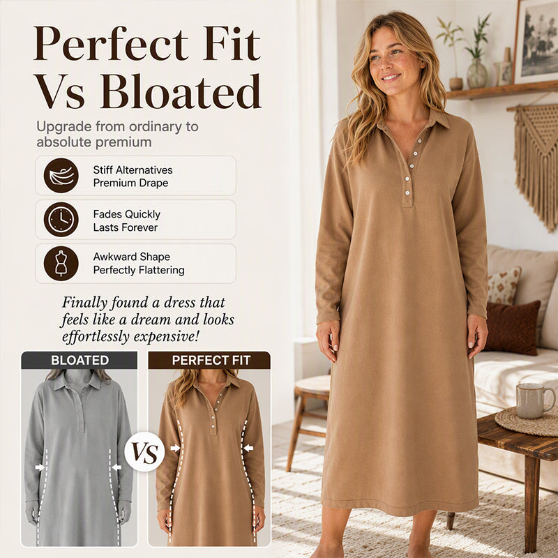 Hot Sale 56% OFF💖Women's Long Sleeve Knit Sweatshirt Dress
