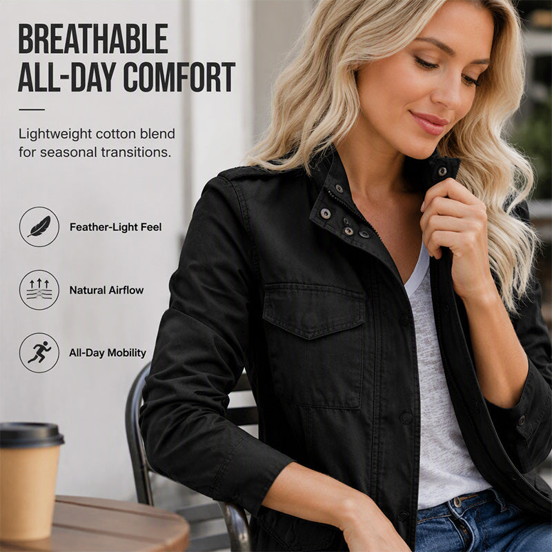 👖 LIMITED-TIME 50% OFF! ✨ Women's Utility Jacket with Pockets