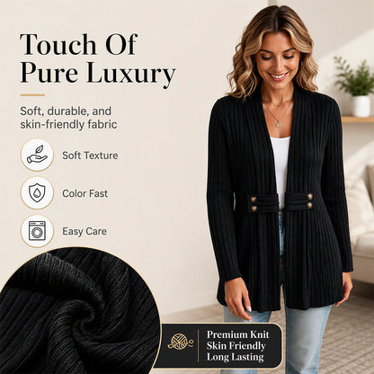 🍂 Women’s Ribbed Knit Cardigan Sweater – Cozy Comfort Meets Effortless Autumn Style