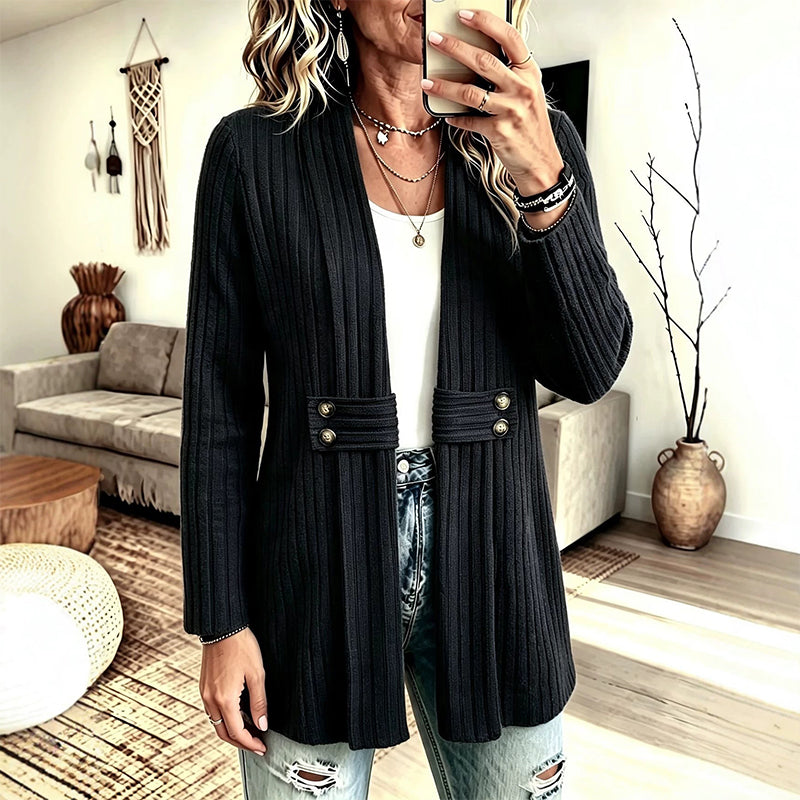 🍂 Women’s Ribbed Knit Cardigan Sweater – Cozy Comfort Meets Effortless Autumn Style