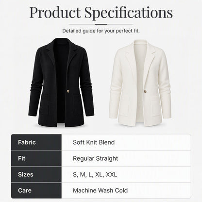 🏆Bestseller 🧥 Knit Lapel Cardigan – Timeless Silhouette & Effortless Elegance for Every Look