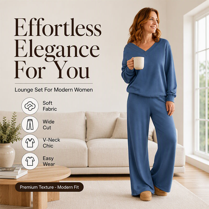 🍂 Women's Off Shoulder Sweatshirt & Pants Set – Cosy Comfort Meets Effortless Autumn Style