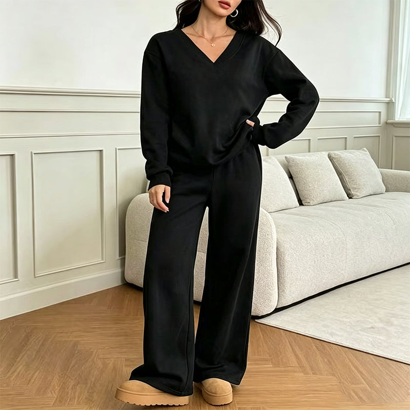 🍂 Women's Off Shoulder Sweatshirt & Pants Set – Cosy Comfort Meets Effortless Autumn Style