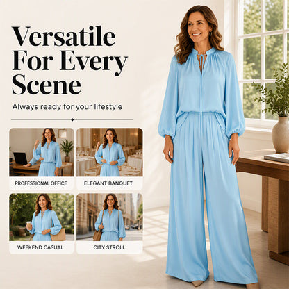 👚 Women's Casual Loose Top & Trousers Set – Effortless Autumn Comfort & Style