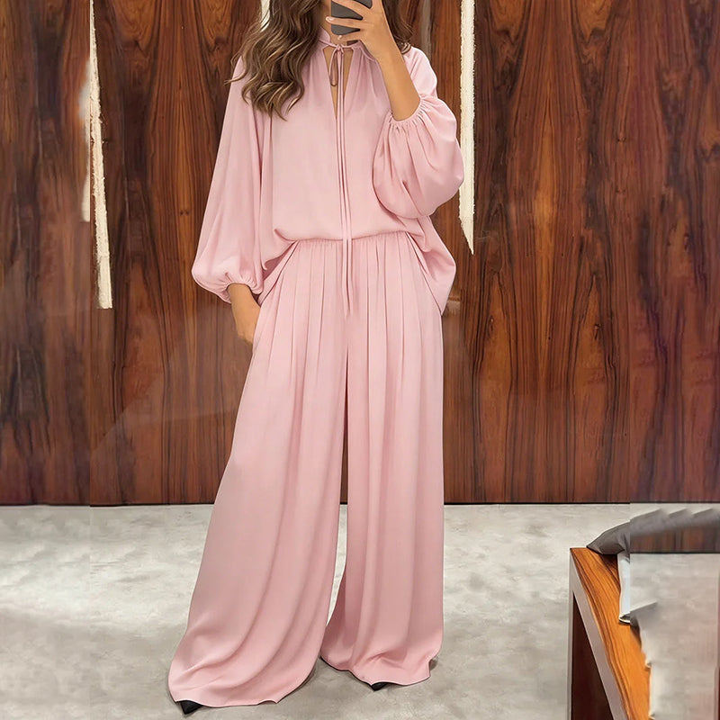 👚 Women's Casual Loose Top & Trousers Set – Effortless Autumn Comfort & Style
