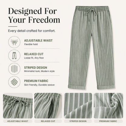 🍂 Women's Cotton Linen Loose Pants – Relaxed Comfort & Effortless Autumn Style