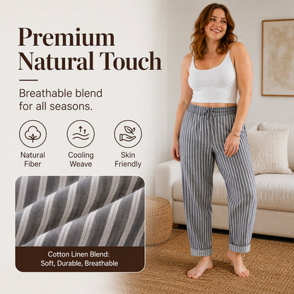 🍂 Women's Cotton Linen Loose Pants – Relaxed Comfort & Effortless Autumn Style