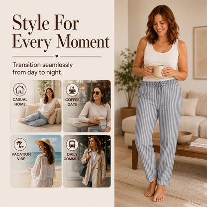 🍂 Women's Cotton Linen Loose Pants – Relaxed Comfort & Effortless Autumn Style