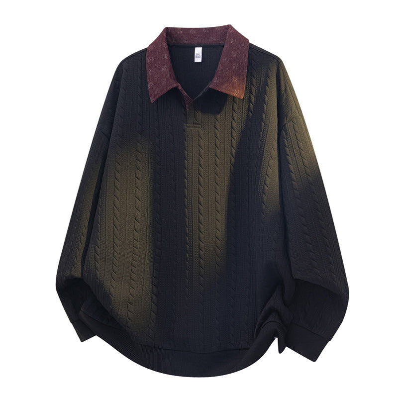 🍂 Men’s Vintage Plus-Size Sweatshirt – Relaxed Comfort & Effortless Autumn Style