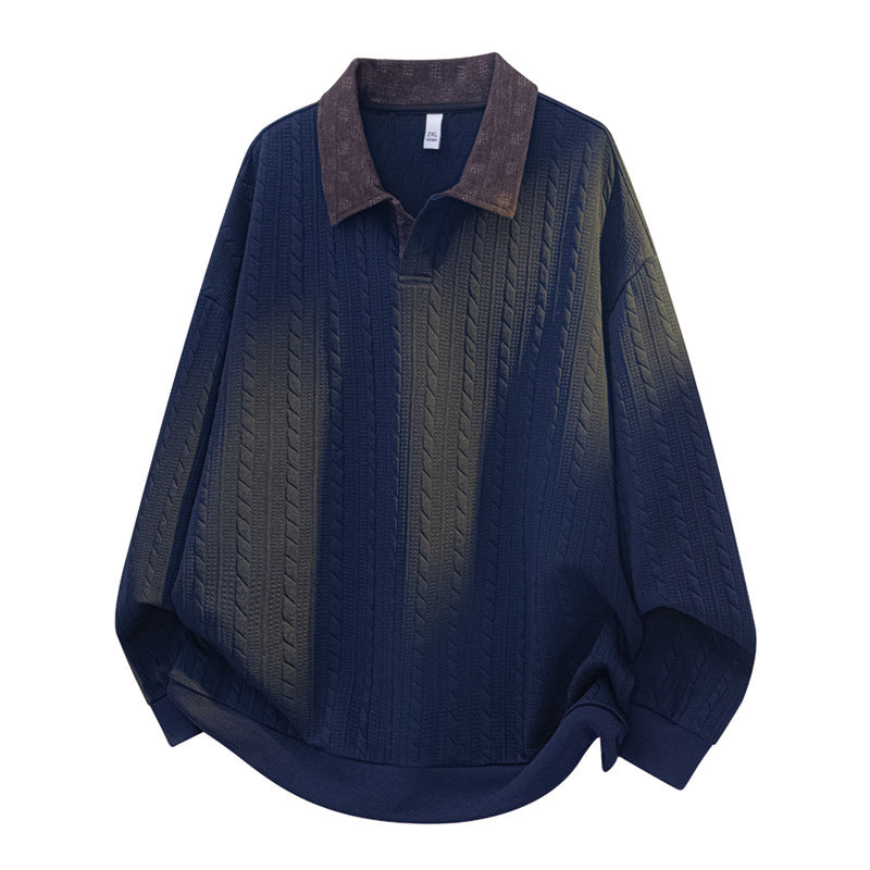 🍂 Men’s Vintage Plus-Size Sweatshirt – Relaxed Comfort & Effortless Autumn Style