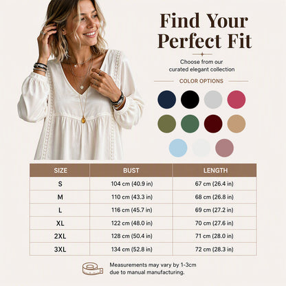 ✨ Elevated Comfort | Women's Elegant V-Neck Velvet Top