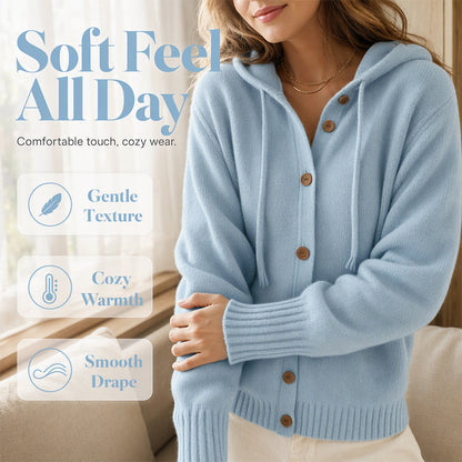 Hot Sale 50% OFF💖Women's Cozy Hooded Knit Cardigan