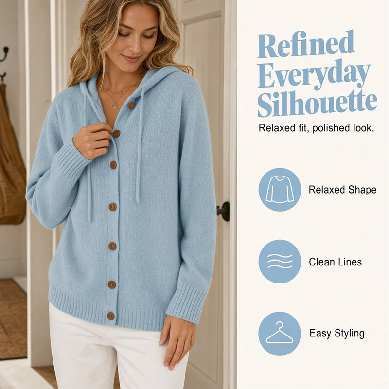 Hot Sale 50% OFF💖Women's Cozy Hooded Knit Cardigan