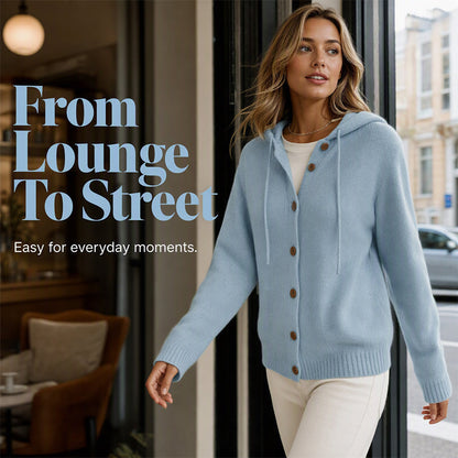 Hot Sale 50% OFF💖Women's Cozy Hooded Knit Cardigan