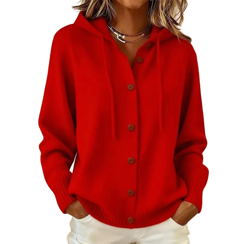 Hot Sale 50% OFF💖Women's Cozy Hooded Knit Cardigan