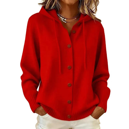 Hot Sale 50% OFF💖Women's Cozy Hooded Knit Cardigan