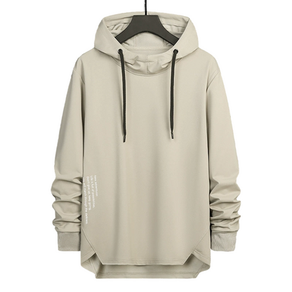 ☁️ All-Day Comfort | Men's Relaxed-Fit High-Neck Hooded Sweatshirt
