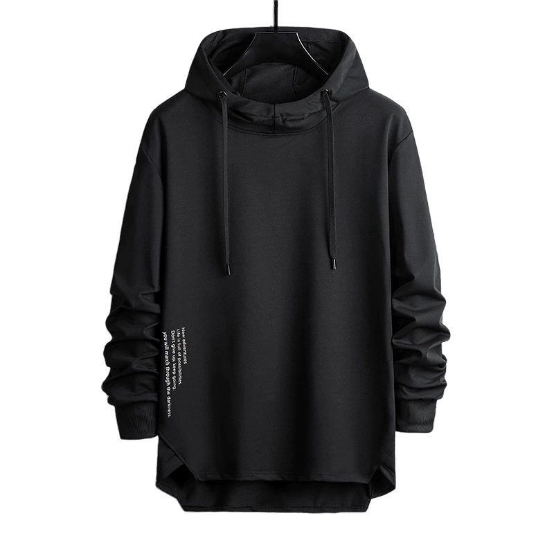 ☁️ All-Day Comfort | Men's Relaxed-Fit High-Neck Hooded Sweatshirt