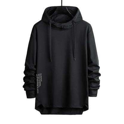☁️ All-Day Comfort | Men's Relaxed-Fit High-Neck Hooded Sweatshirt