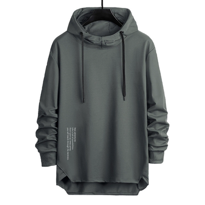 ☁️ All-Day Comfort | Men's Relaxed-Fit High-Neck Hooded Sweatshirt