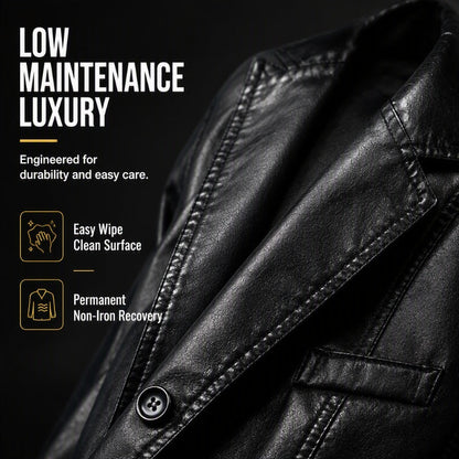 Men's Modern Slim Fit PU Leather Jacket