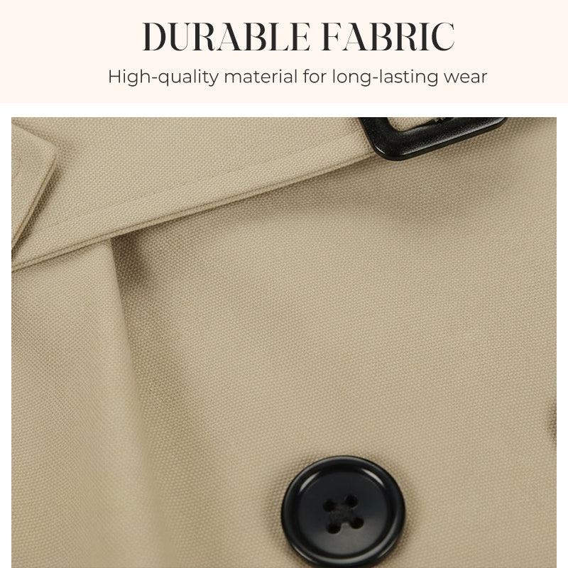 🍂 Women’s Double-Breasted Trench Coat – Timeless Elegance & Effortless Autumn Style