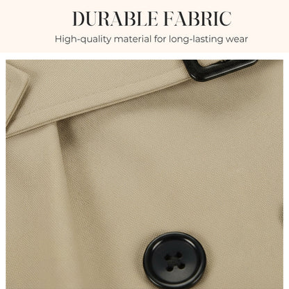 🍂 Women’s Double-Breasted Trench Coat – Timeless Elegance & Effortless Autumn Style