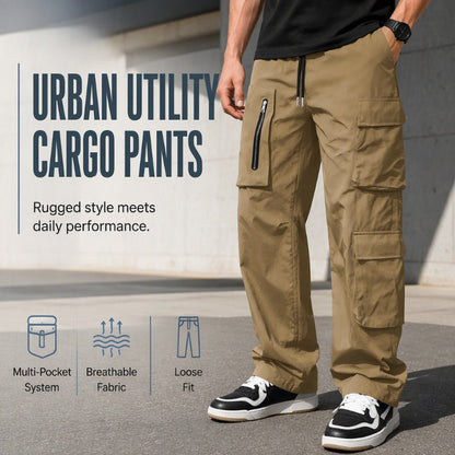 ✨ Urban Utility Style | Multi-Pocket Cargo Pants
