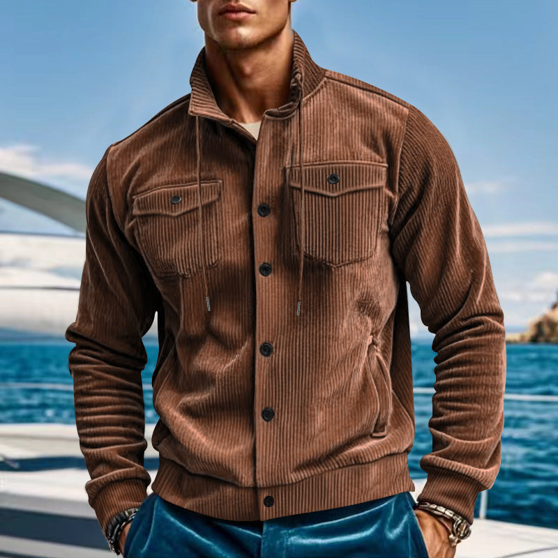 Men's Vintage Corduroy Cargo Jacket