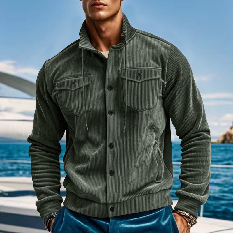Men's Vintage Corduroy Cargo Jacket