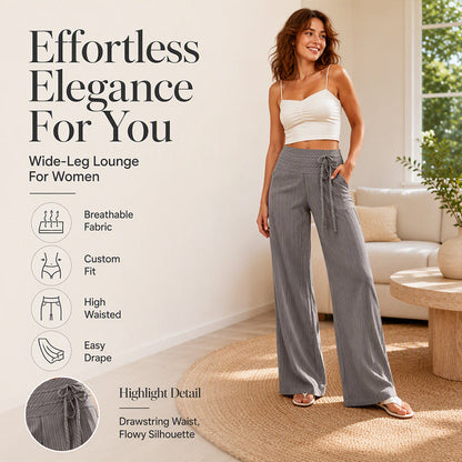 ⌛Limited-Time Offer-✨Women's Casual Striped Wide-Leg Pants