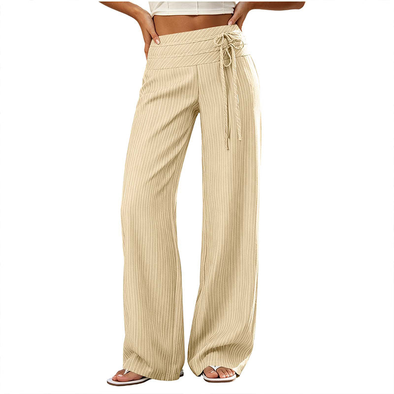 ⌛Limited-Time Offer-✨Women's Casual Striped Wide-Leg Pants