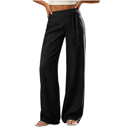 ⌛Limited-Time Offer-✨Women's Casual Striped Wide-Leg Pants