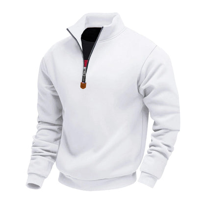 ✨Men's Stand Collar Quarter-Zip Pullover – Smart, Cosy & Effortlessly Versatile