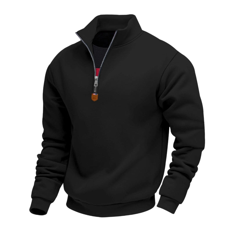 ✨Men's Stand Collar Quarter-Zip Pullover – Smart, Cosy & Effortlessly Versatile
