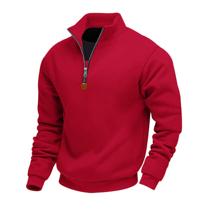 ✨Men's Stand Collar Quarter-Zip Pullover – Smart, Cosy & Effortlessly Versatile