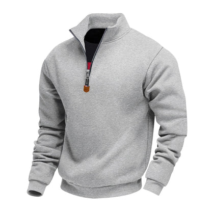 ✨Men's Stand Collar Quarter-Zip Pullover – Smart, Cosy & Effortlessly Versatile