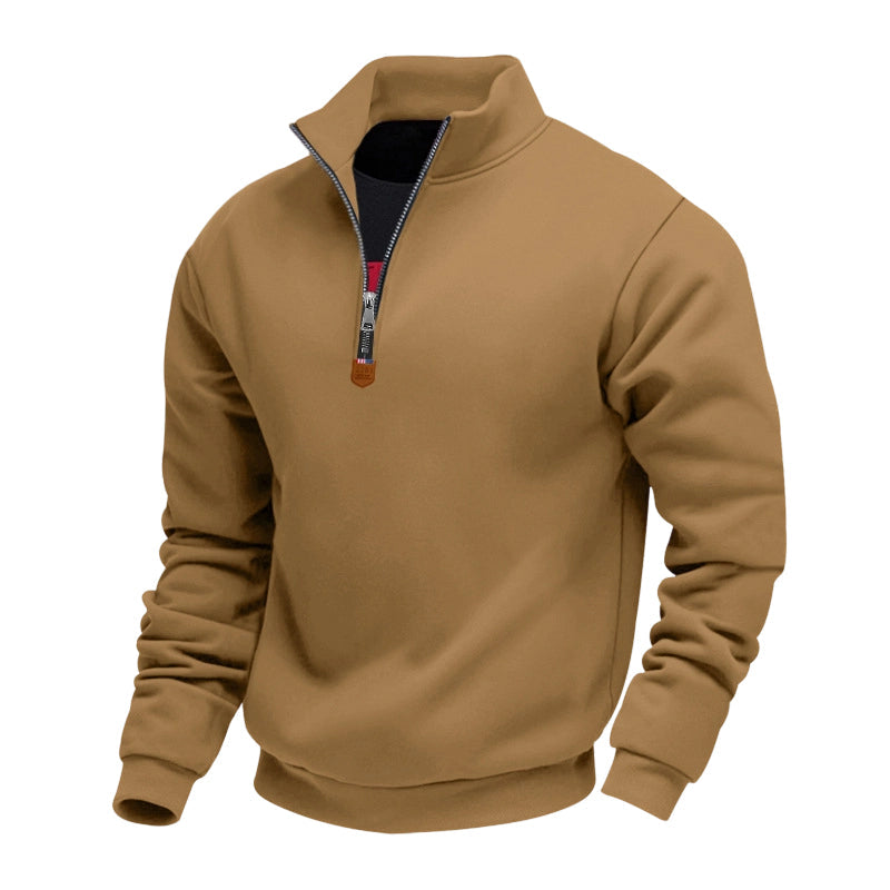 ✨Men's Stand Collar Quarter-Zip Pullover – Smart, Cosy & Effortlessly Versatile