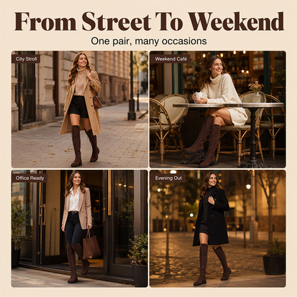 Women's High Lace-Up Over-the-Knee Boots【FREE SHIPPING】