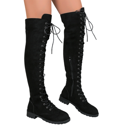Women's High Lace-Up Over-the-Knee Boots【FREE SHIPPING】