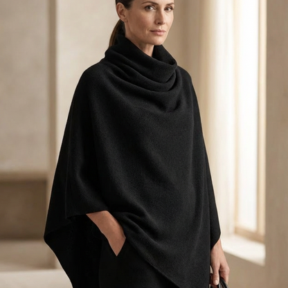 ⌛Limited-Time Offer-👗✨Women's Cowl Neck Cape & Wide-Leg Pants Set