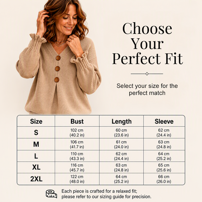 🍂 Women’s V-Neck Knit Jumper – Flattering, Cosy & Effortlessly Chic